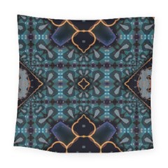 Blue Pattern Square Tapestry (large)