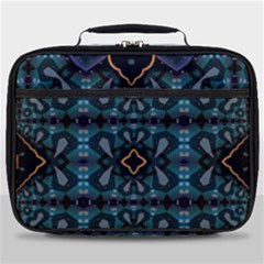 Blue Pattern Full Print Lunch Bag