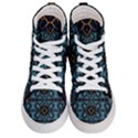 Blue pattern Women s Hi-Top Skate Sneakers View1