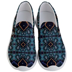 Blue Pattern Men s Lightweight Slip Ons by Dazzleway