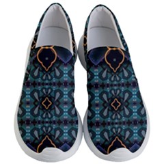 Blue Pattern Women s Lightweight Slip Ons