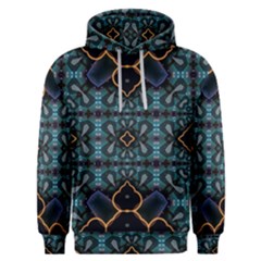 Blue Pattern Men s Overhead Hoodie