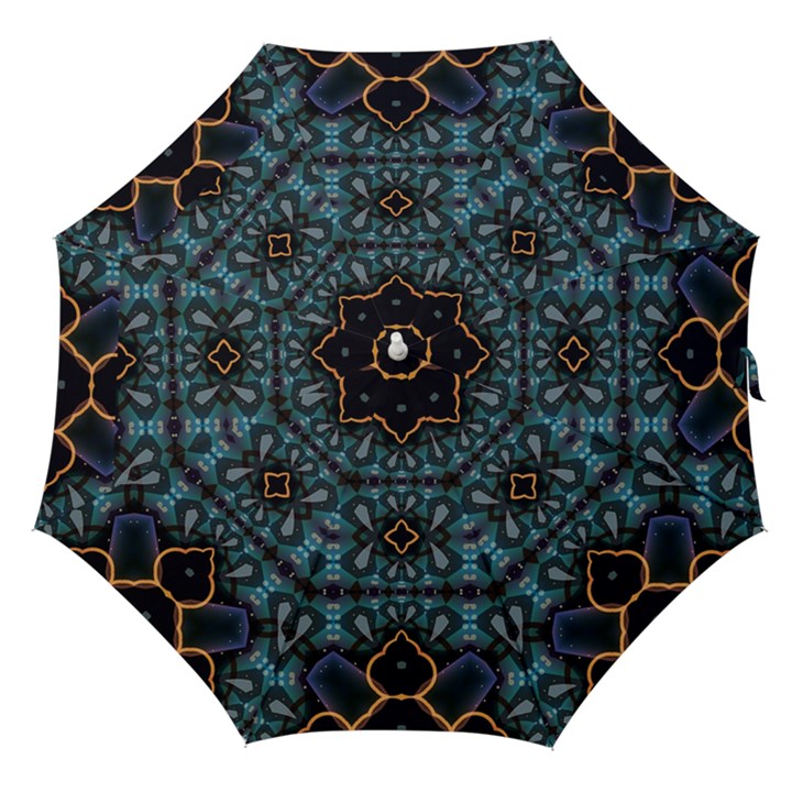 Blue pattern Straight Umbrellas