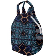 Blue Pattern Travel Backpacks