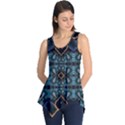 Blue pattern Sleeveless Tunic View1