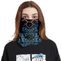 Blue pattern Face Covering Bandana (Two Sides) View1