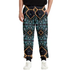 Blue Pattern Men s Elastic Waist Pants