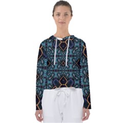 Blue Pattern Women s Slouchy Sweat