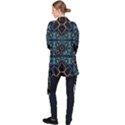 Blue pattern Long Sleeve Velvet Kimono  View2