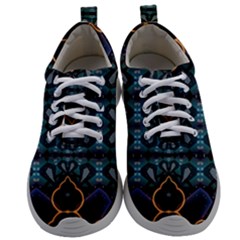 Blue Pattern Mens Athletic Shoes by Dazzleway