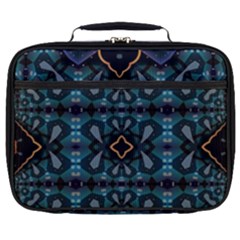 Blue Pattern Full Print Lunch Bag by Dazzleway