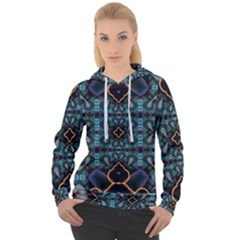 Blue Pattern Women s Overhead Hoodie