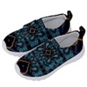 Blue pattern Kids  Velcro No Lace Shoes View2