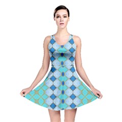 Turquoise Reversible Skater Dress by Dazzleway