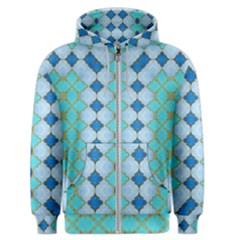 Turquoise Men s Zipper Hoodie