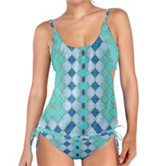 Turquoise Tankini Set by Dazzleway