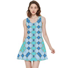 Turquoise Inside Out Reversible Sleeveless Dress by Dazzleway