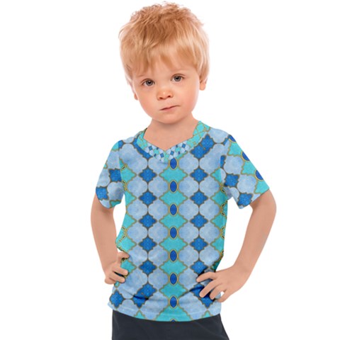 Turquoise Kids  Sports Tee by Dazzleway