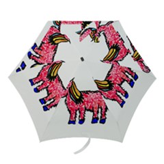 Unicorn Sketchy Style Drawing Mini Folding Umbrellas by dflcprintsclothing