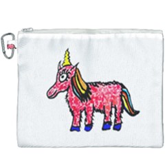 Unicorn Sketchy Style Drawing Canvas Cosmetic Bag (xxxl) by dflcprintsclothing