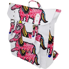 Unicorn Sketchy Style Drawing Buckle Up Backpack by dflcprintsclothing