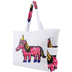 Unicorn Sketchy Style Drawing Simple Shoulder Bag