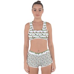 Bullfinches On The Branches Racerback Boyleg Bikini Set by SychEva