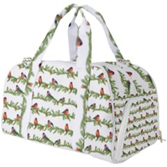 Bullfinches On The Branches Burner Gym Duffel Bag by SychEva