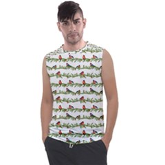 Bullfinches On The Branches Men s Regular Tank Top by SychEva