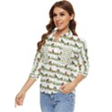 Bullfinches On The Branches Women s Quarter Sleeve Pocket Shirt View3