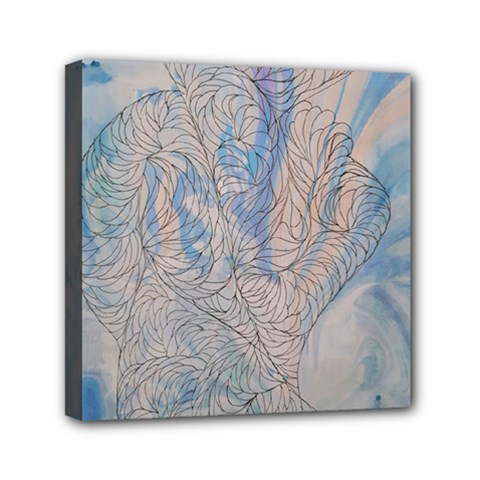 Convoluted Patterns Mini Canvas 6  X 6  (stretched) by kaleidomarblingart