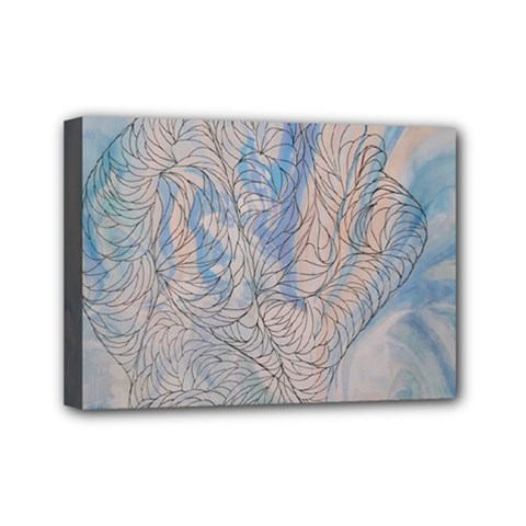 Convoluted Patterns Mini Canvas 7  X 5  (stretched) by kaleidomarblingart