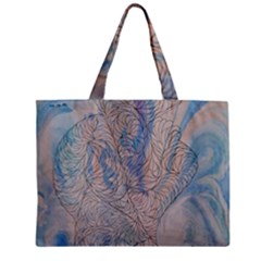 Convoluted Patterns Zipper Mini Tote Bag by kaleidomarblingart