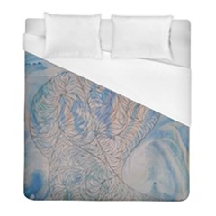 Convoluted Patterns Duvet Cover (full/ Double Size) by kaleidomarblingart