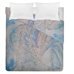 Convoluted Patterns Duvet Cover Double Side (queen Size) by kaleidomarblingart