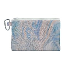 Convoluted Patterns Canvas Cosmetic Bag (medium) by kaleidomarblingart