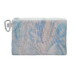 Convoluted Patterns Canvas Cosmetic Bag (large) by kaleidomarblingart