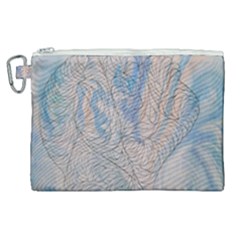 Convoluted Patterns Canvas Cosmetic Bag (xl) by kaleidomarblingart