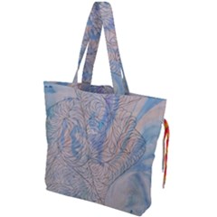 Convoluted Patterns Drawstring Tote Bag