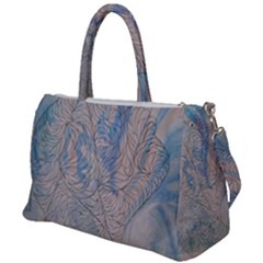 Convoluted Patterns Duffel Travel Bag by kaleidomarblingart