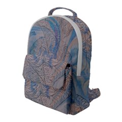 Convoluted Patterns Flap Pocket Backpack (large) by kaleidomarblingart