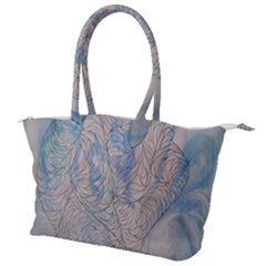 Convoluted Patterns Canvas Shoulder Bag by kaleidomarblingart