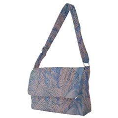 Convoluted Patterns Full Print Messenger Bag (m) by kaleidomarblingart