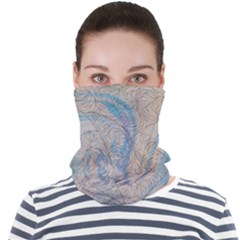 Convoluted Patterns Face Seamless Bandana (adult) by kaleidomarblingart