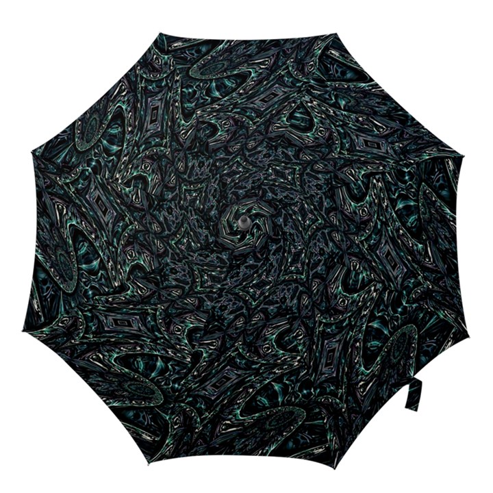 Emerald Distortion Hook Handle Umbrellas (Medium)