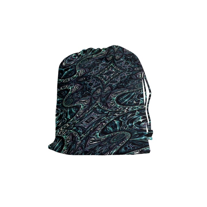 Emerald Distortion Drawstring Pouch (Medium)