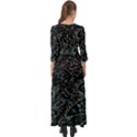 Emerald Distortion Button Up Boho Maxi Dress View2