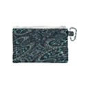 Emerald Distortion Canvas Cosmetic Bag (Small) View2