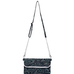 Emerald Distortion Mini Crossbody Handbag by MRNStudios