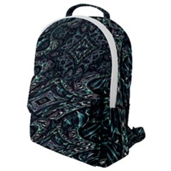 Emerald Distortion Flap Pocket Backpack (small) by MRNStudios